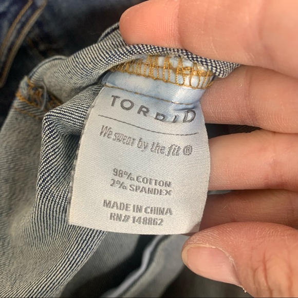 Torrid Traditional Dark Wash Denim Jacket - Picture 9 of 12